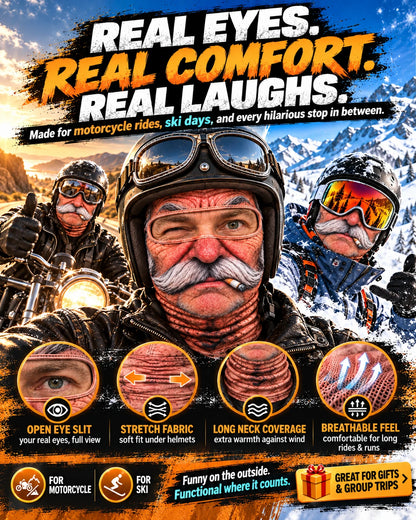 Funny Face Masks for Motorcycle & Ski _ Realistic Balaclavas