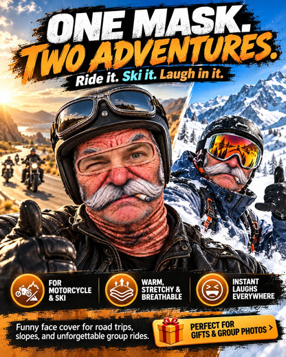 Funny Face Masks for Motorcycle & Ski _ Realistic Balaclavas